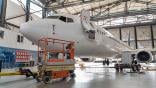 aircraft in hangar