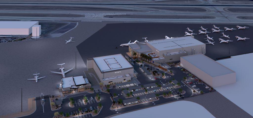 Proposed NetJets terminal at Las Vegas airport